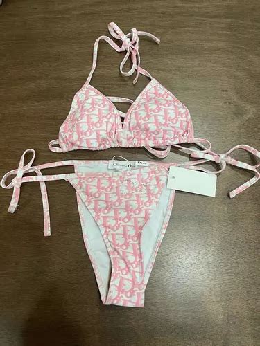 traje de baño dior precio|Parte superior de bikini Tejido técnico Dior Oblique azul.